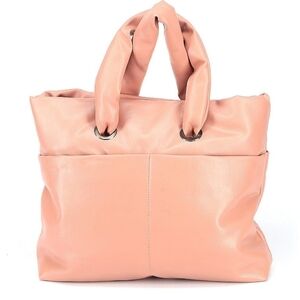 Rachel Roy blush pink puffer purse hand and shoulder straps 5 card holders 5 poc